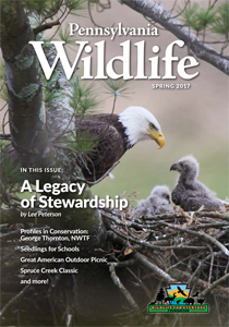 picture of the Pennsylvania Wildlife Magazine from the spring of 2017